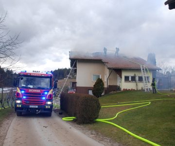 Požar v Studencah (foto: Gasilska zveza Žalec)