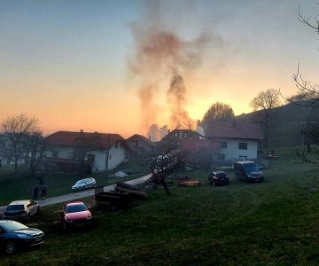 Požar na Frankolovem (foto PGD Socka)